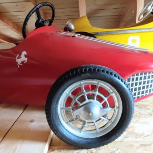 Image of a Morrelet Guérineau Ferrari SPA pedal car 1960's also known as Ferrari Sharknose