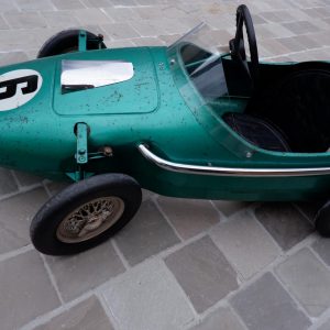 image of a 1960's Tri-ang Grand Prix Racer pedal car